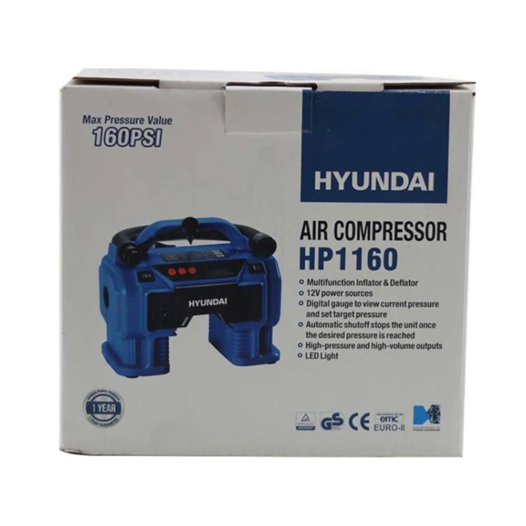 مینی کمپرسور سه کاره فندکی هیوندای مدل HP-1160
