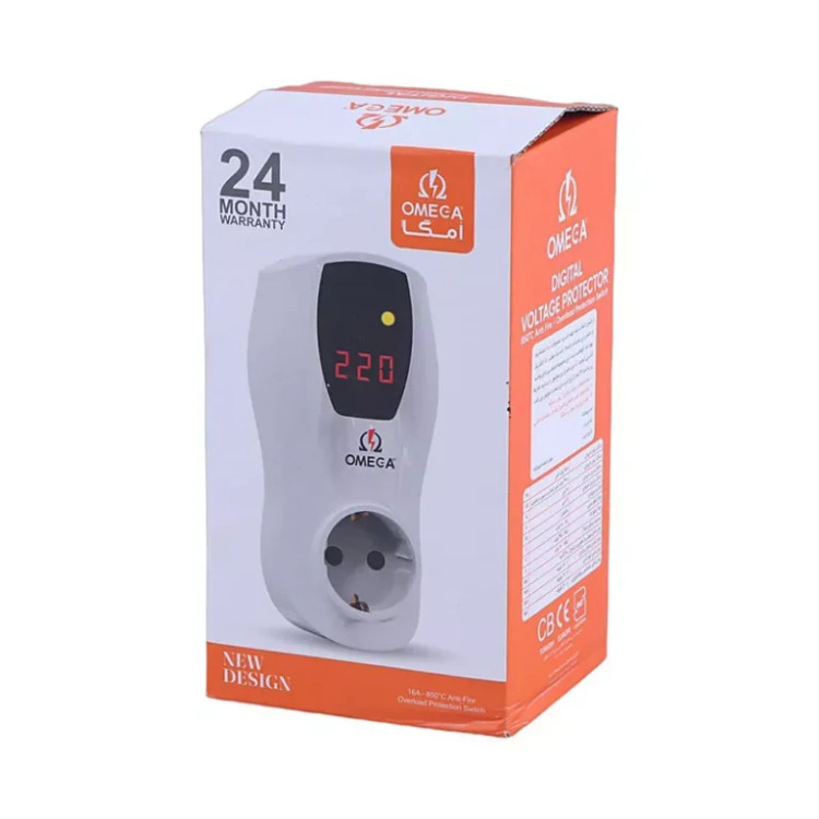 محافظ برق کولر گازی ، ماشین لباسشویی و ماشین ظرفشویی امگا مدل G1100