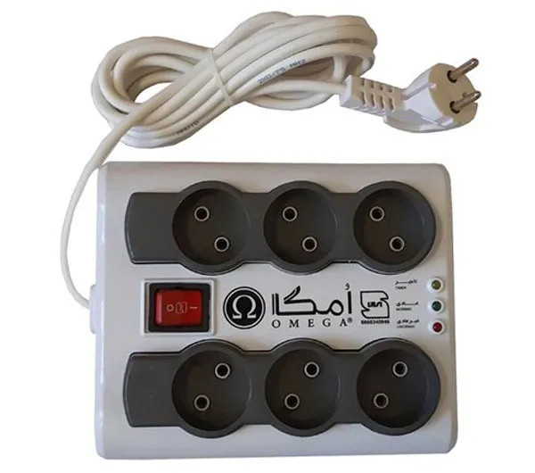 محافظ برق صوتی و تصویری امگا مدل P3000