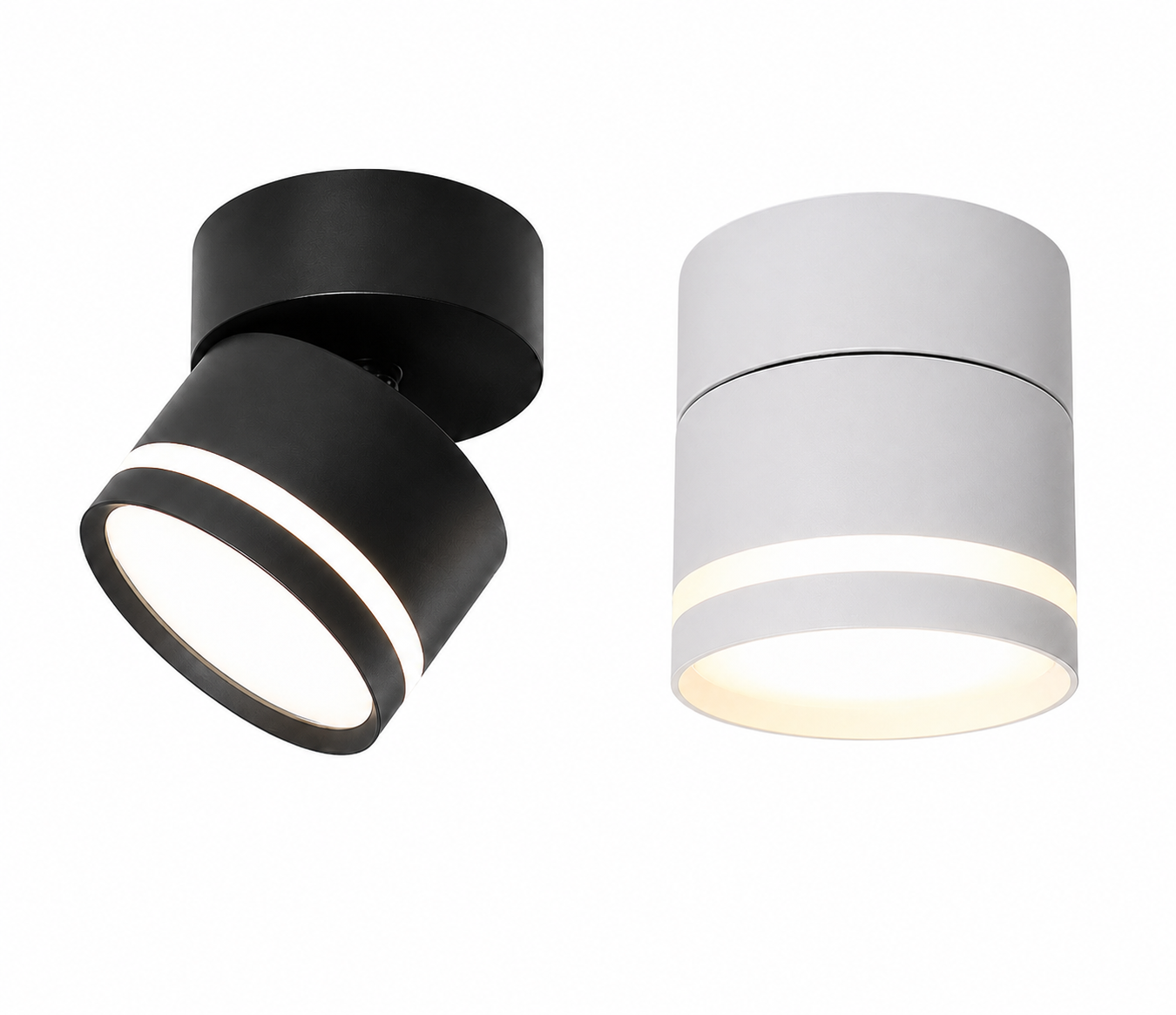 چراغ فکی استوانه ای دور نور 15 وات SMD ارتفاع 12 سانت