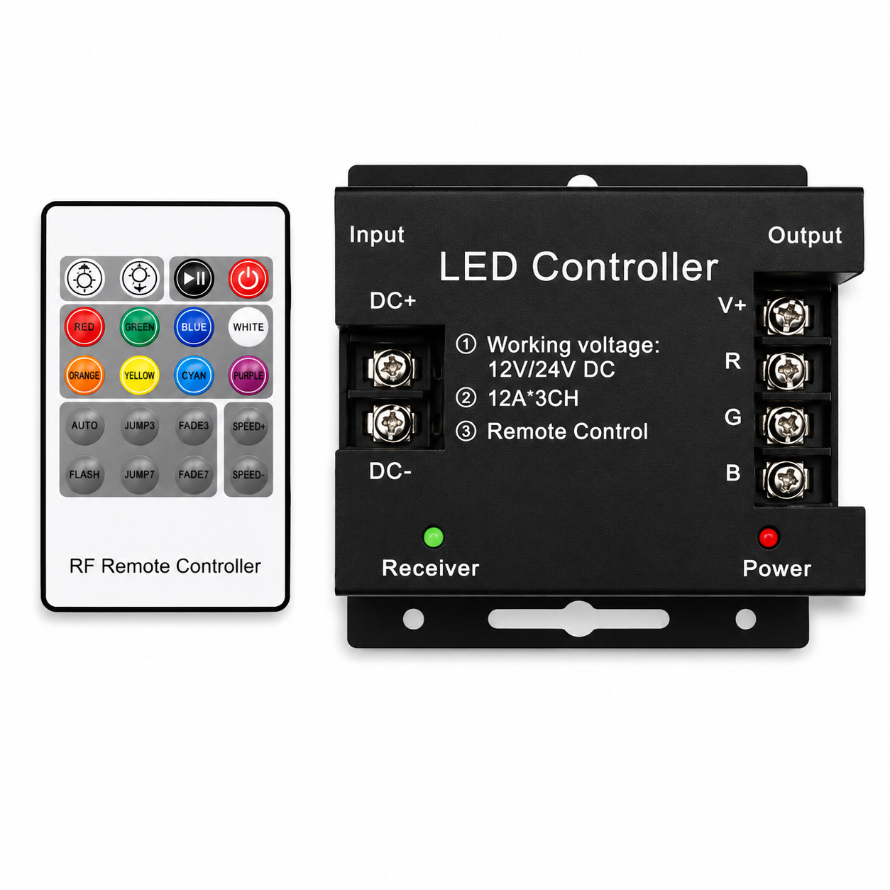 کنترلر RGB رادیویی 36 آمپر Wireless مدل DM36RF