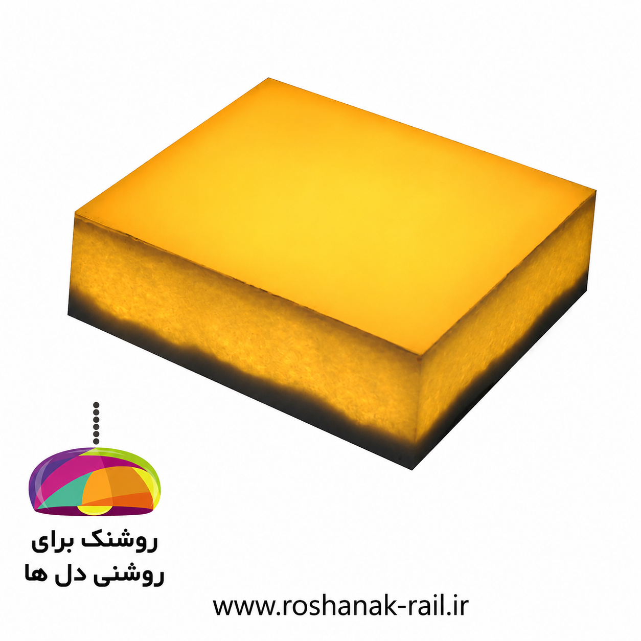 چراغ توکار استخری (سنگ نورانی ) 10سانت