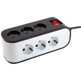 رابط 9 خانه با کلید و کابل 1/8 متری پارت الکتریک مدل شهاب کد 5142