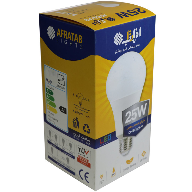 لامپ ال ای دی 25 وات افراتاب مدل AF-A95-25W پایه E27